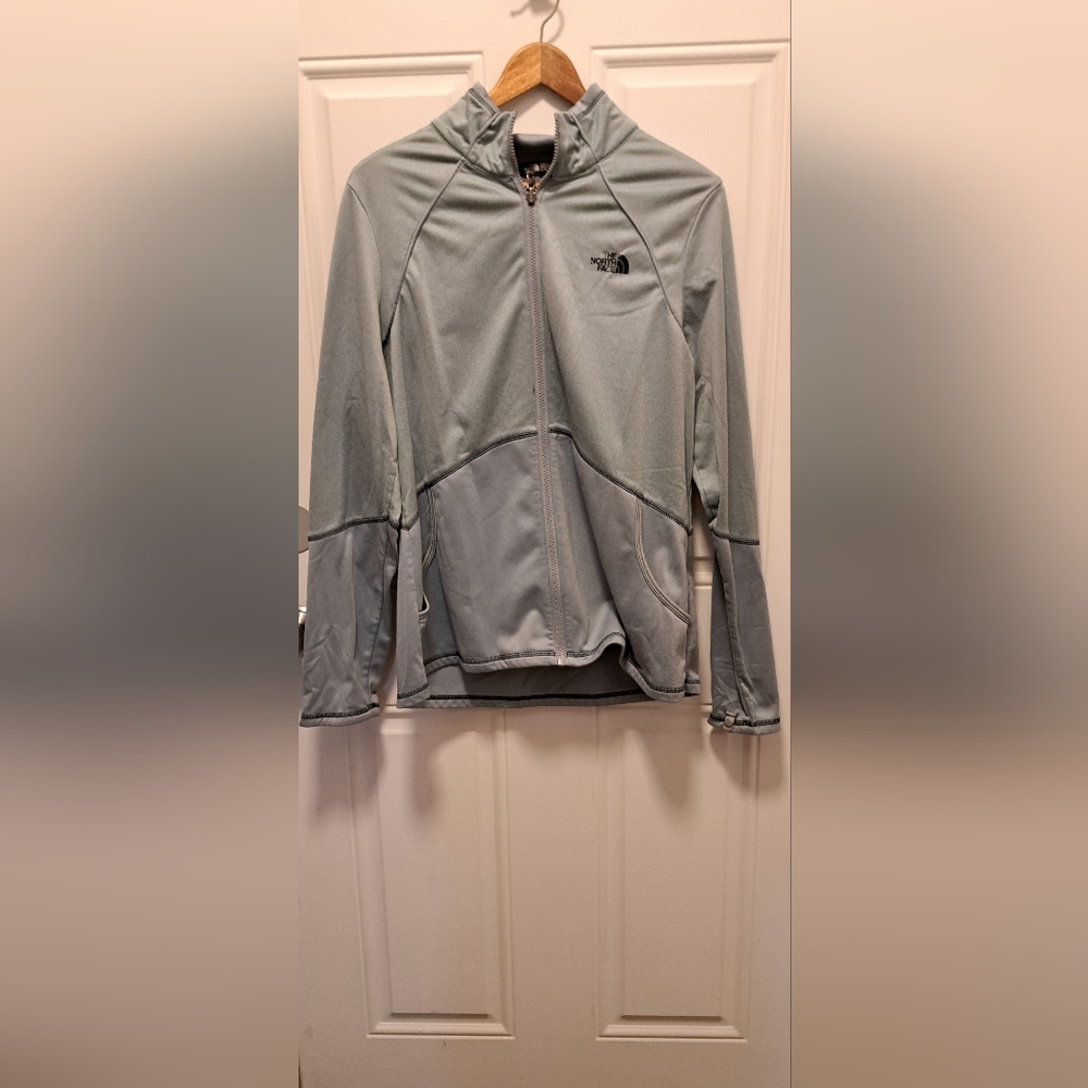 Women's North Face winter jacket, blue with interior shell, warm size XL - Picture 5 of 8